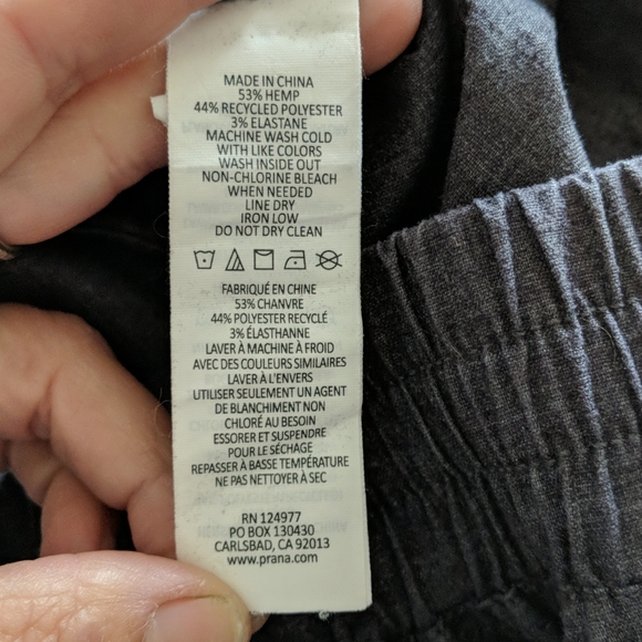 Prana Charcoal hemp joggers size Small - Picture 13 of 15